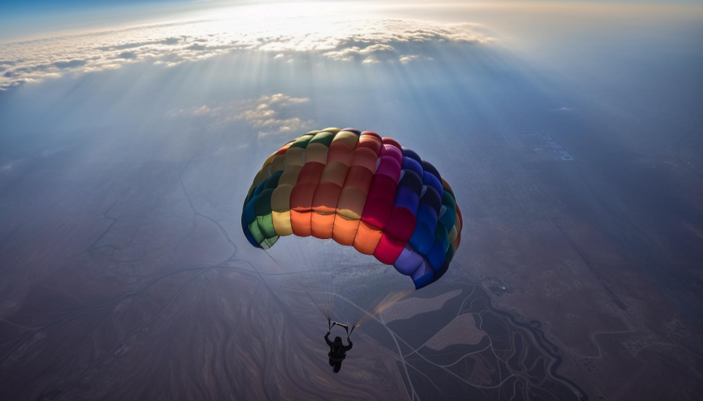 Saut en parachute depuis Angoulême le ciel de l' Atlantique à trois heures de route