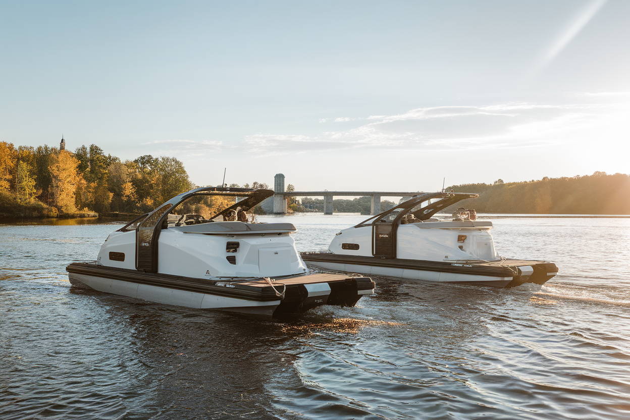 Deux pénichettes électriques et une promesse de silence: La propulsion électrique ne se vend pas seulement comme une technologie, elle se vit comme une sensation. On l'entend, ou plutôt on ne l'entend pas. La Nouvelle République insiste sur les atouts indé - illustration