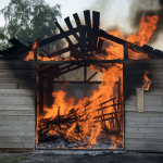 Pourquoi les incendies de stockage agricole sont difficiles à éteindre: Un bâtiment de stockage n'est pas un simple contenant. C'est un espace où l'air circule, où les matériaux s'empilent, et où la chaleur peut se concentrer. Quand le feu prend, l'architecture du lieu, c - illustration